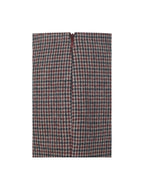 Victoria Burgundy Micro Houndstooth Mini Skirt