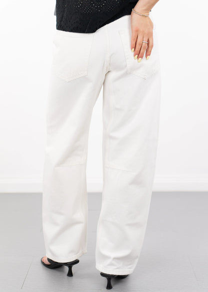 Pistola Beau Seamed Crescent Leg in Paper White