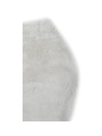 Oona White Backless Contoured Fur Halter Top
