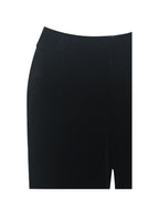 Ronnie Low Waisted Straight Leg Black Velvet Pants