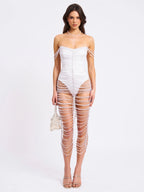The Birth of Venus Pearl Handmade Crochet Gown