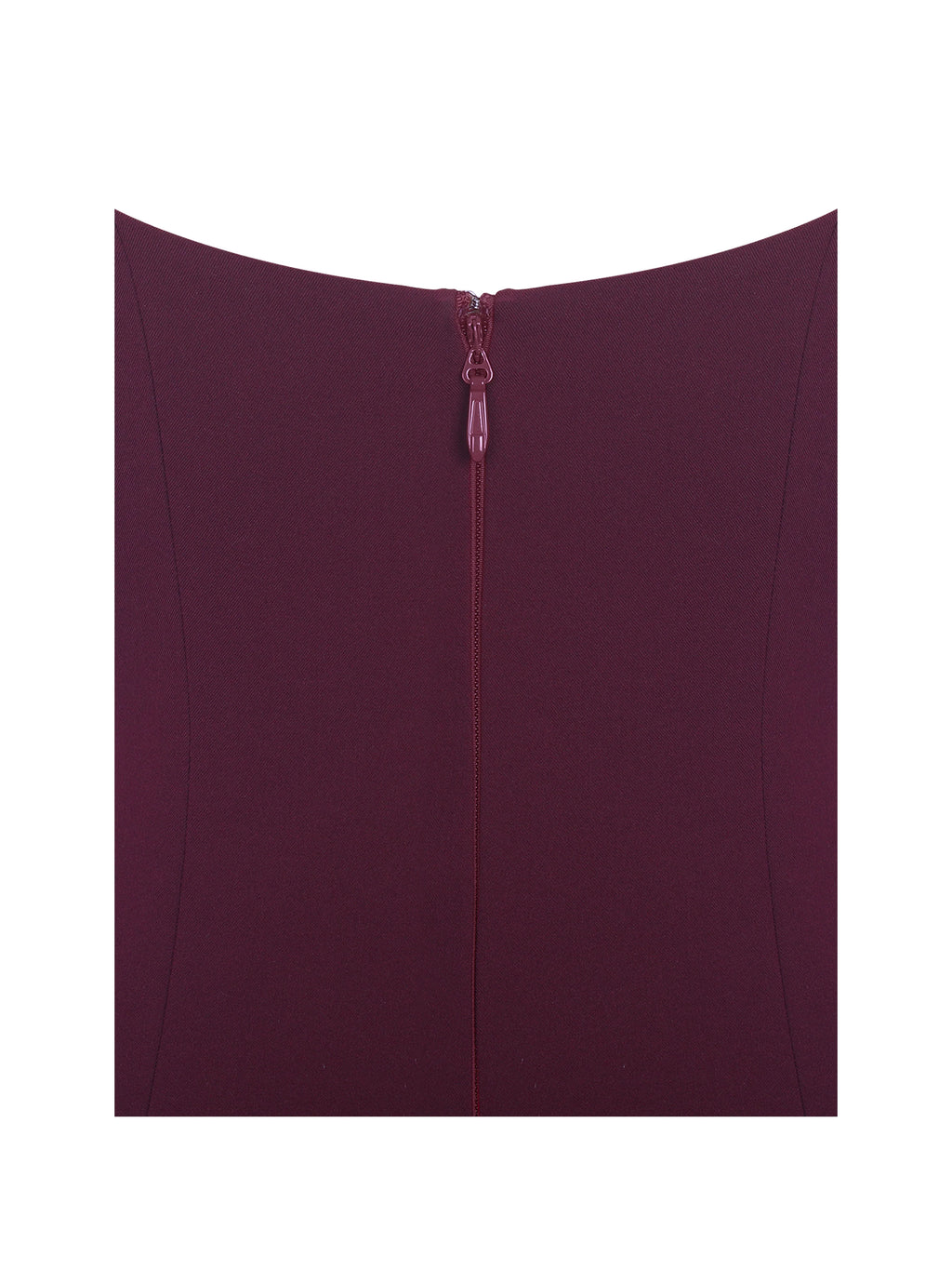 Tori Wine Red Pleated Mini Dress with Chiffon Scarf
