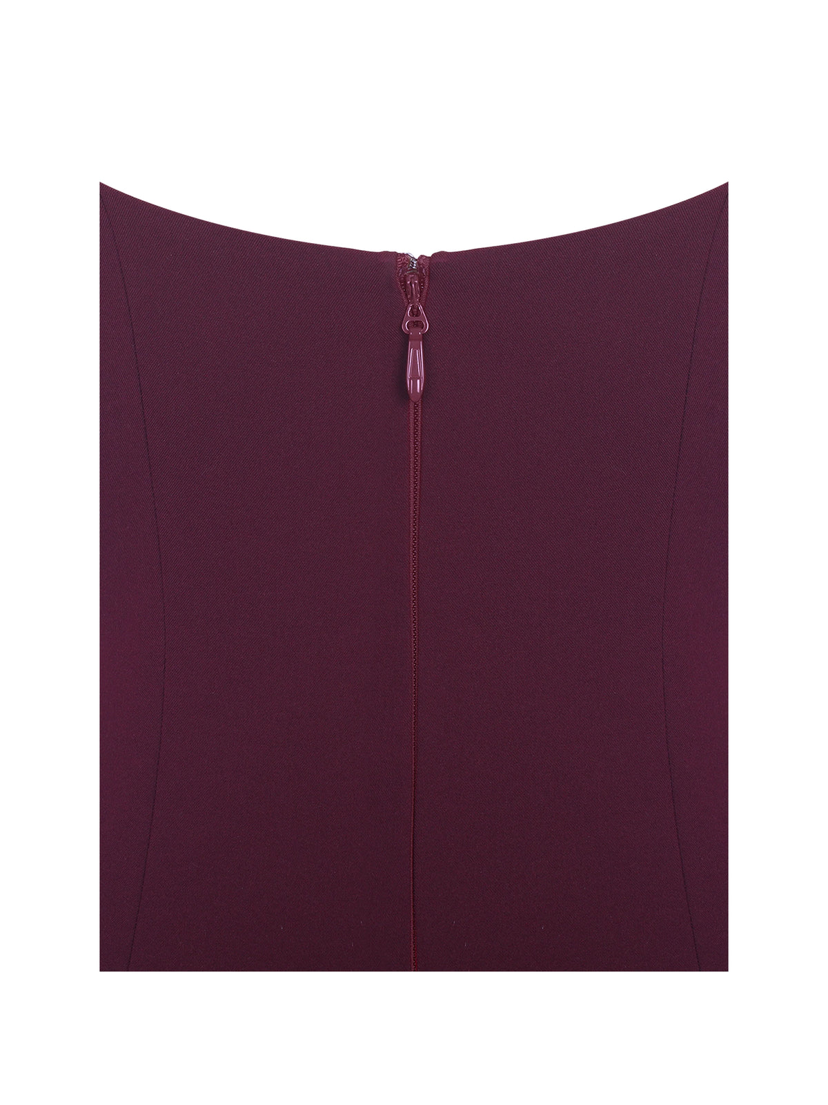 Tori Wine Red Pleated Mini Dress with Chiffon Scarf