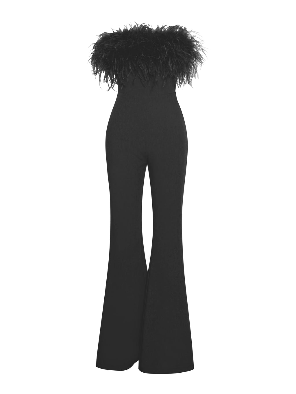 Kylan Black Feather Jumpsuit Archive Sale