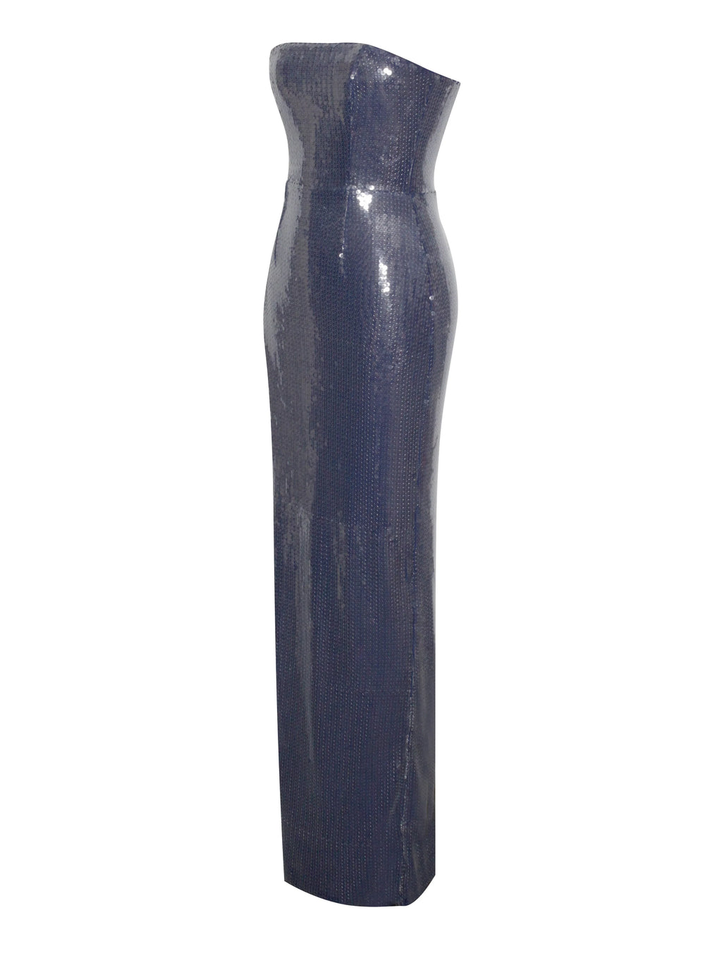 Ramona Navy Sequin Strapless High Slit Maxi Dress Archive Sale