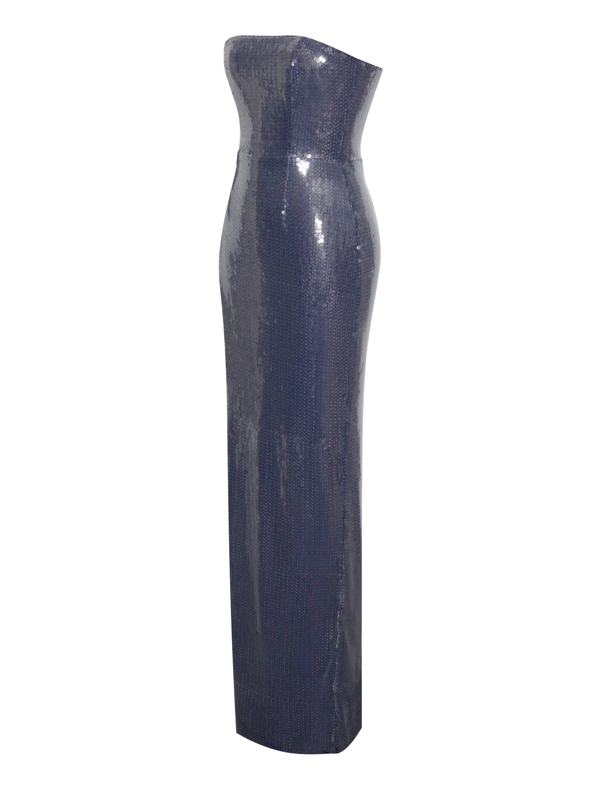 Ramona Navy Sequin Strapless High Slit Maxi Dress Archive Sale