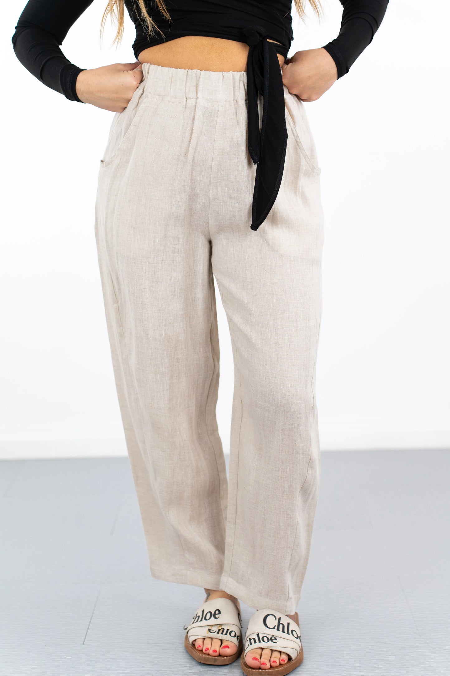 Ronnie Relaxed Linen Pants