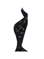 Breanna Black Velvet Lace Crossover Halter Swimsuit