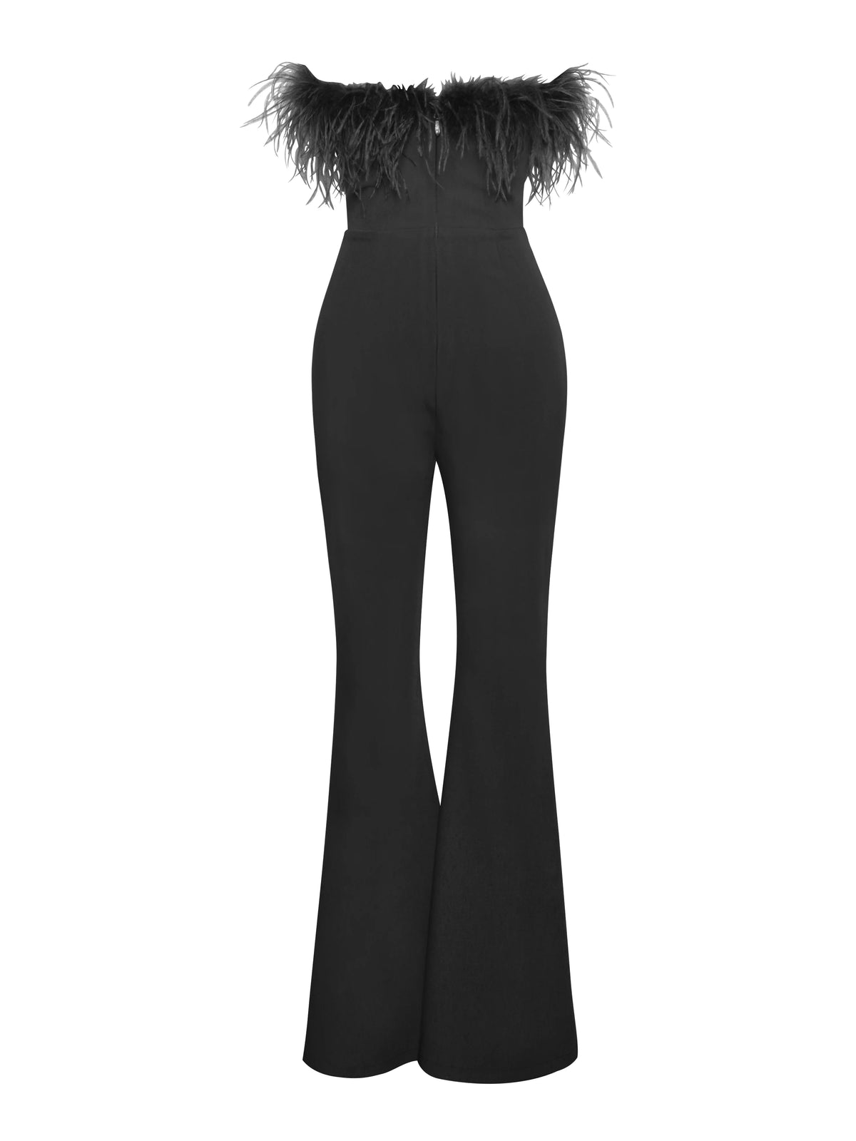 Kylan Black Feather Jumpsuit Archive Sale