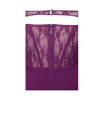 Elsie Purple Lace and Crepe Mini Dress Archive Sale