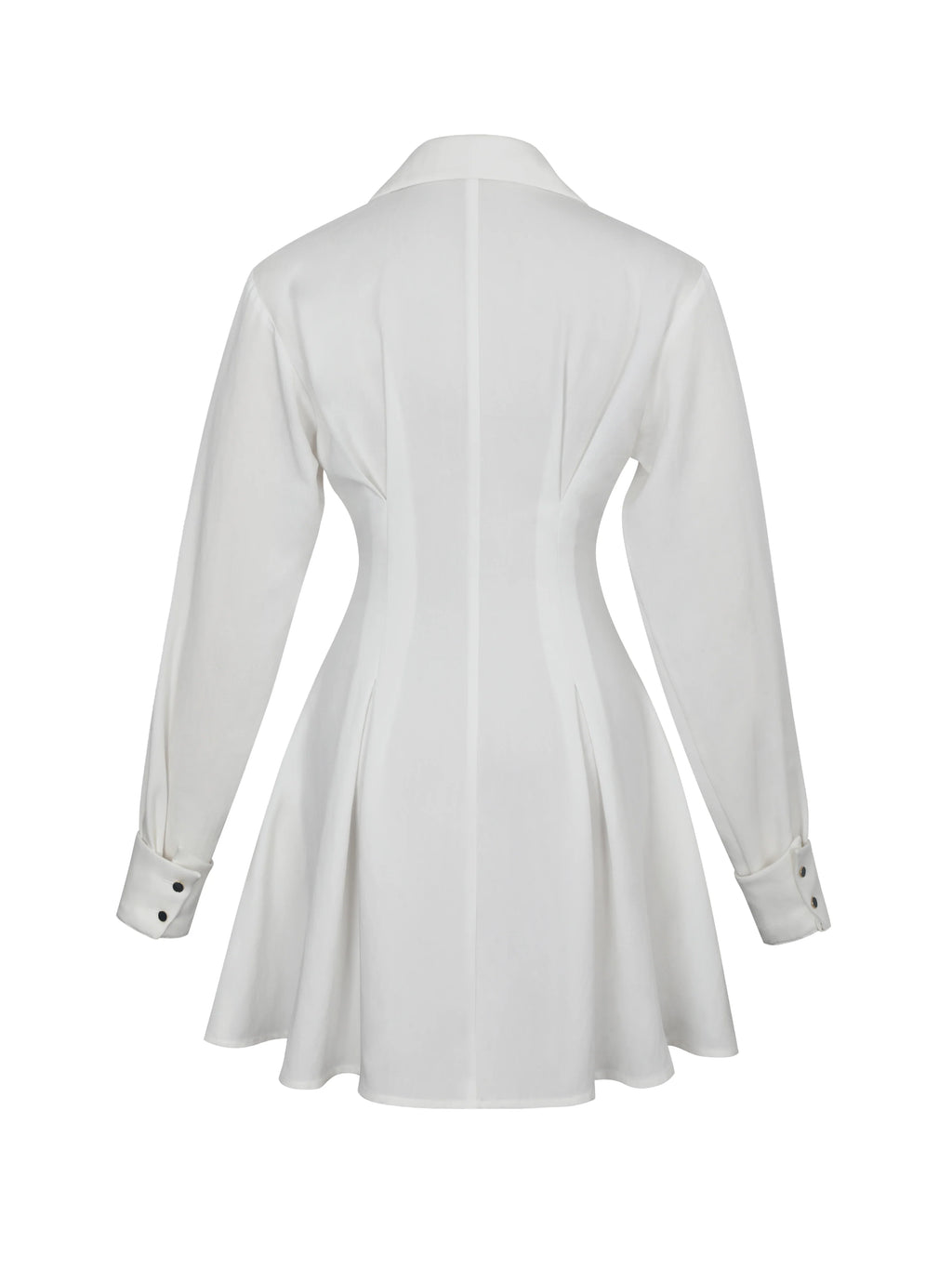 Nanette White Lyocell Poplin Shirt Mini Dress