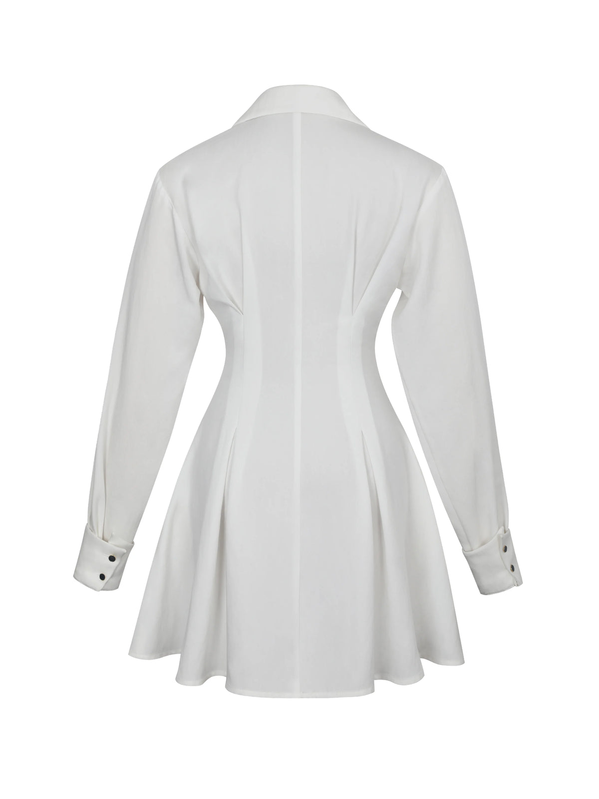 Nanette White Lyocell Poplin Shirt Mini Dress