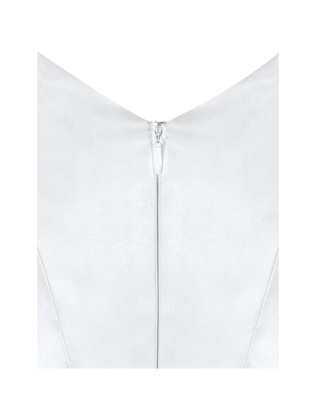 Unna White Satin Bardot Cowl Wedding Gown