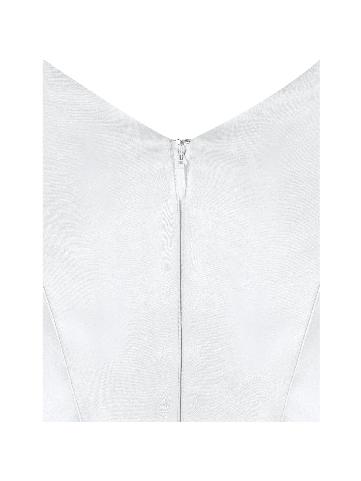 Unna White Satin Bardot Cowl Wedding Gown