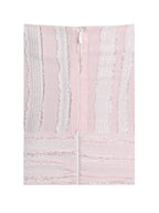 Mallory Baby Pink Stripe Jacquard High Slit Gown