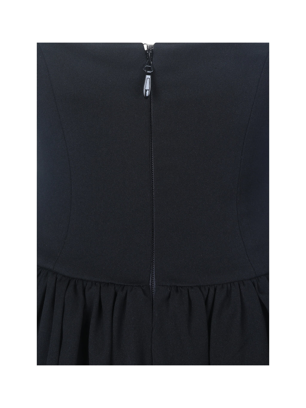 Delaney Black Lapel Halter Midi A Line Dress