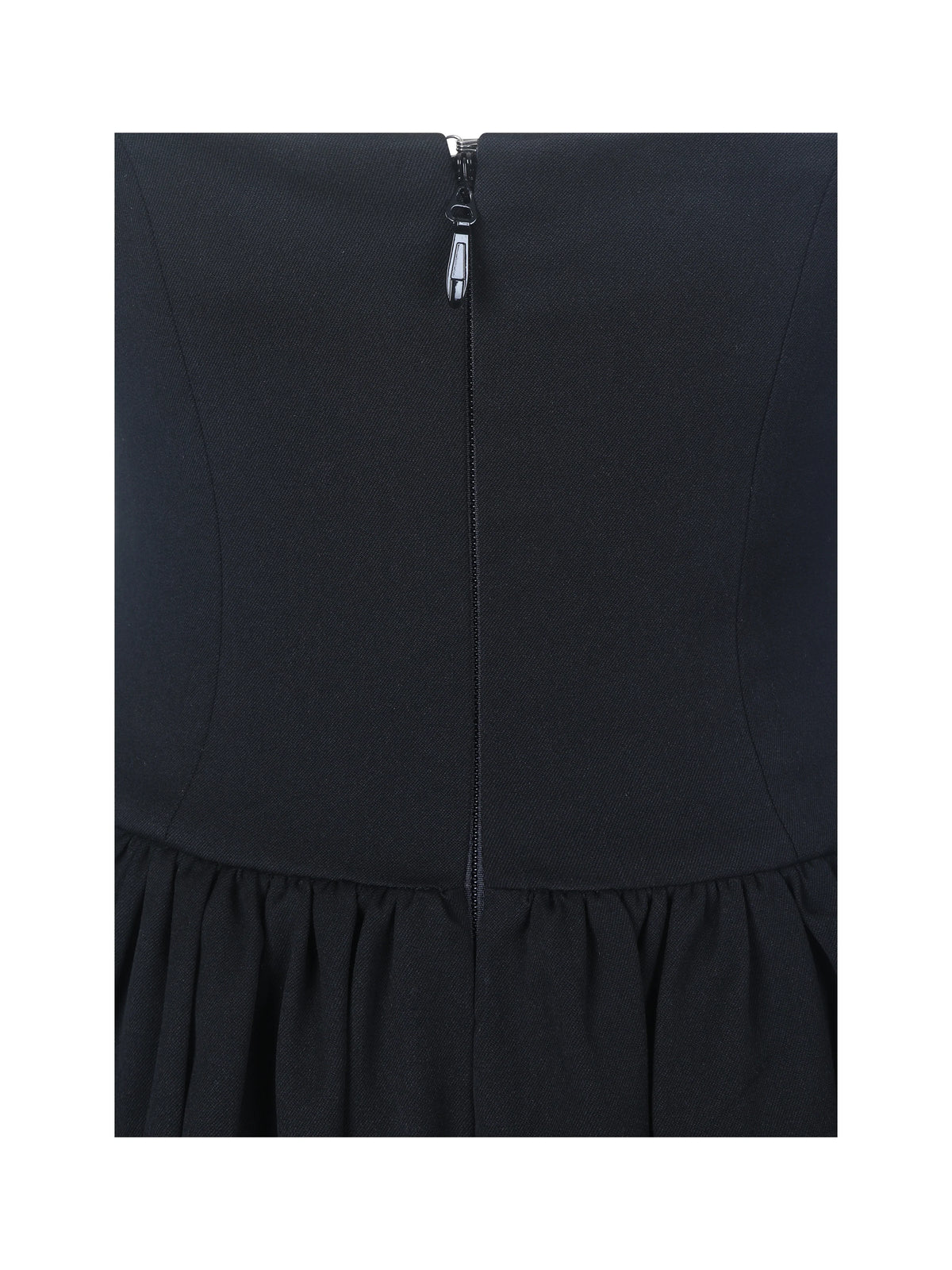 Delaney Black Lapel Halter Midi A Line Dress