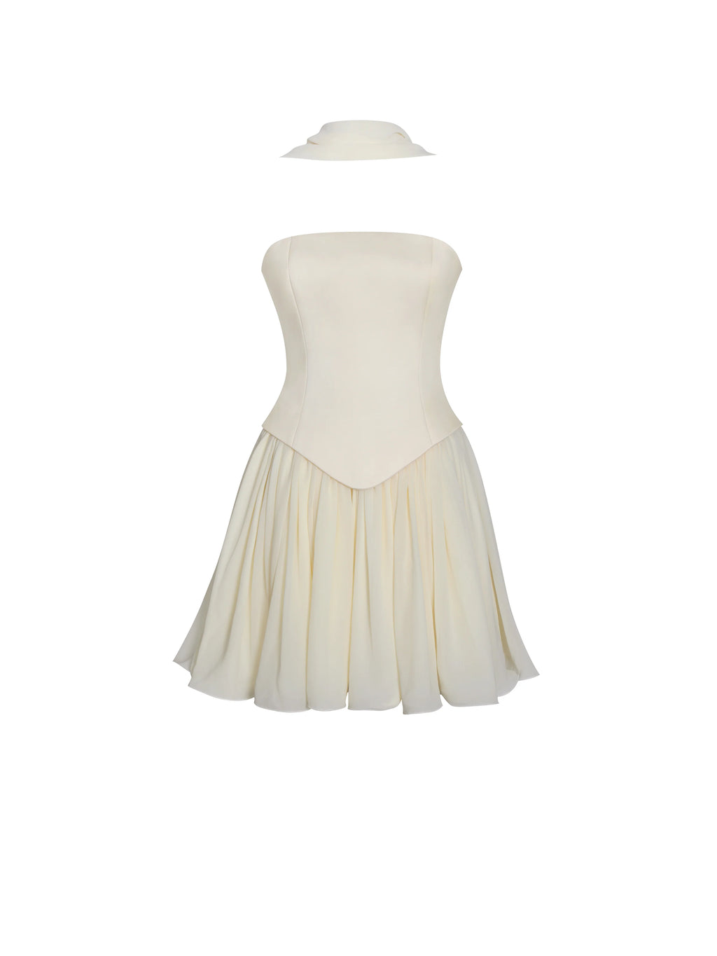 Valentina Butter Yellow Boned Curve Edge Peplum Mini Dress