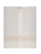 Pallas Beige Lace Trim Crochet Mermaid Maxi Dress