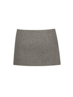 Osira Taupe Low Waisted Micro Skort