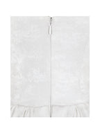 Tinsley White Jacquard Bardot Wedding Gown