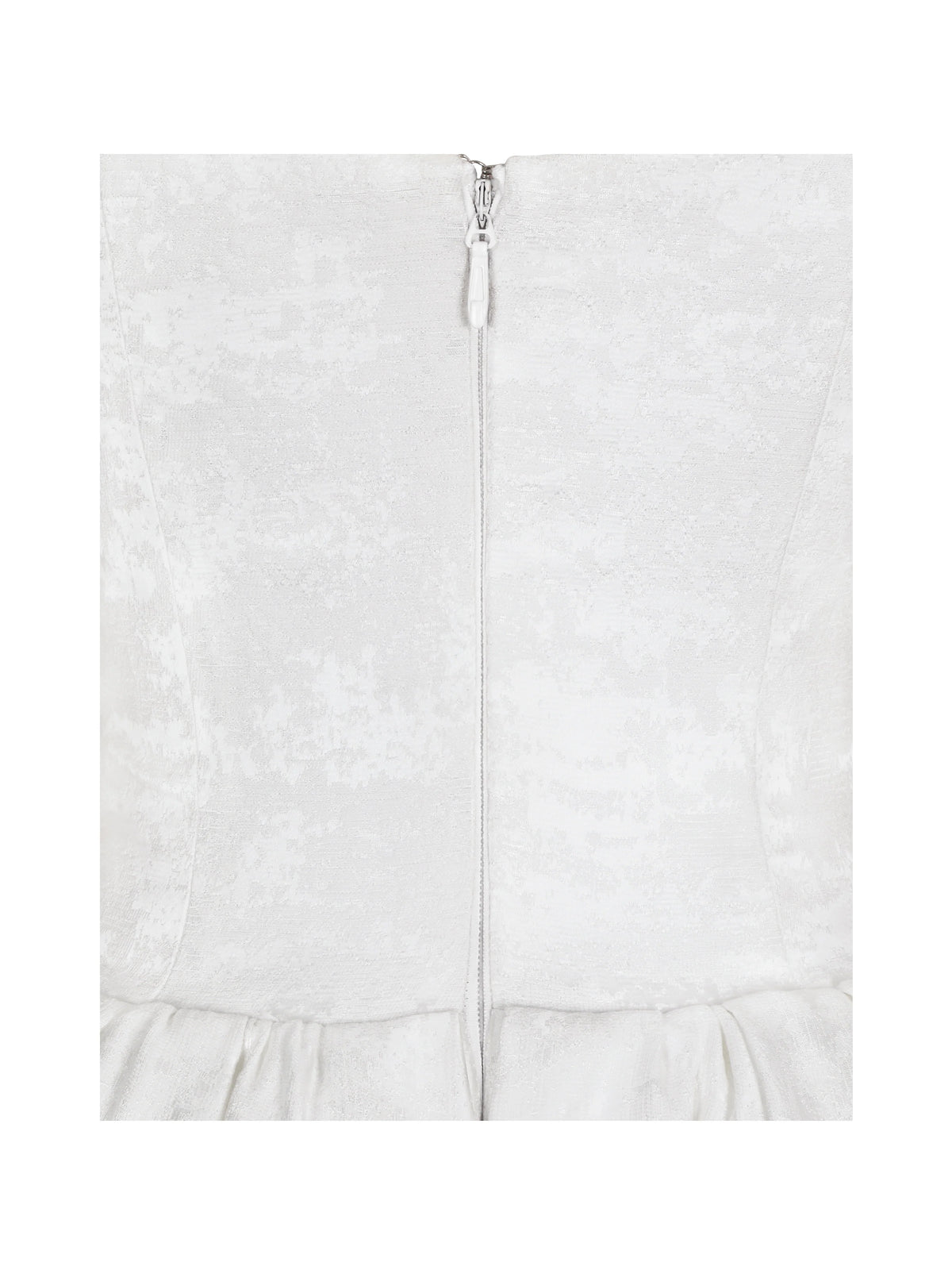 Tinsley White Jacquard Bardot Wedding Gown