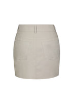 Zuli Tan Cotton Gabardine Mini Skirt