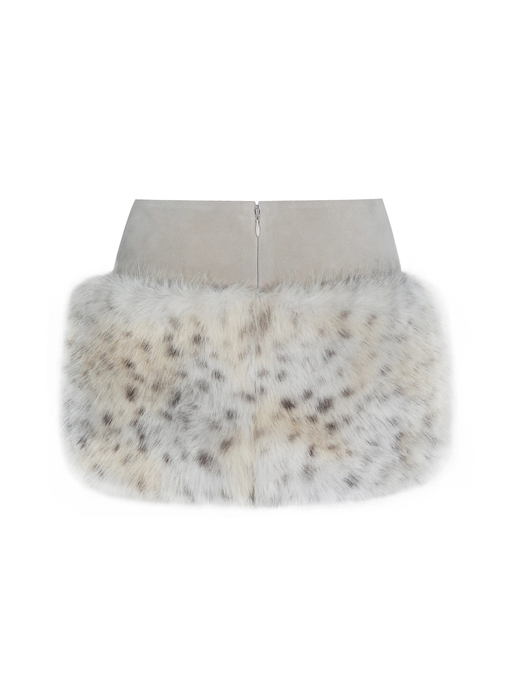 Sariah Tan Suede Cheetah Low Waisted Micro Skirt