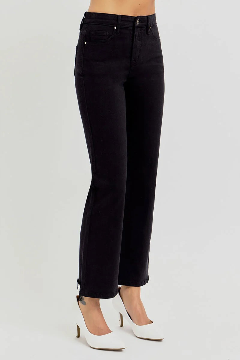 The Florence Crop Black