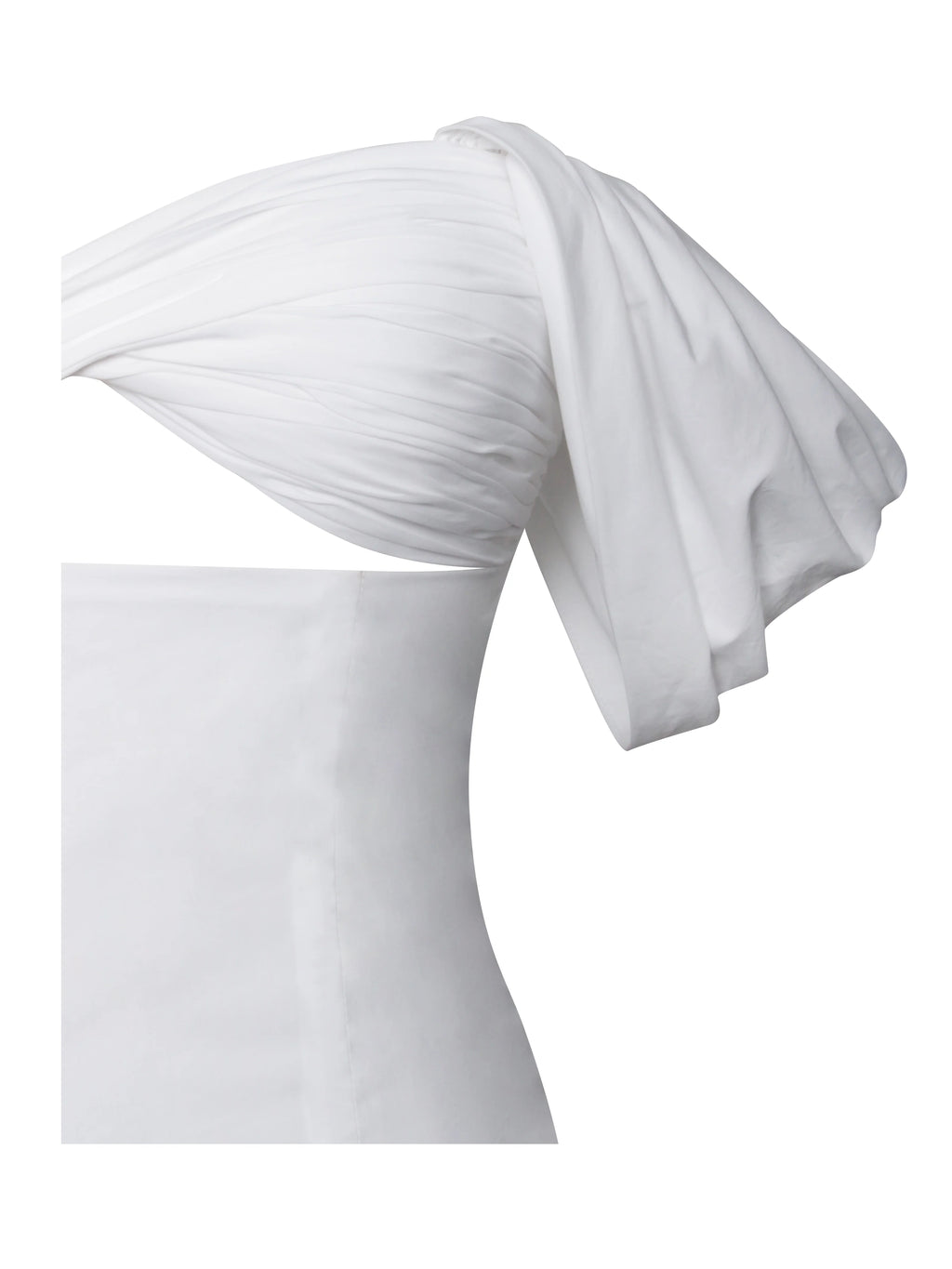 Umika White Bubble Hem Mini Dress Archive Sale