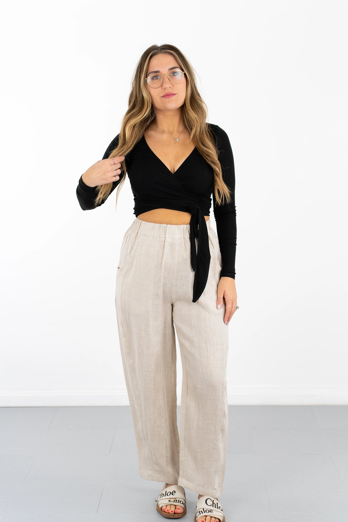 Ronnie Relaxed Linen Pants