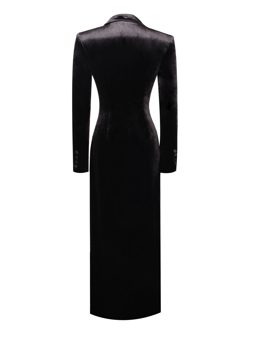 Willow Velvet High Slit Blazer Gown Archive Sale