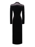 Willow Velvet High Slit Blazer Gown Archive Sale