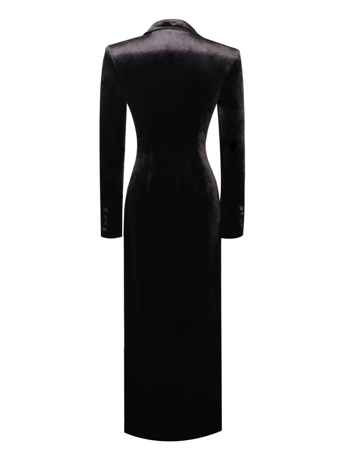 Willow Velvet High Slit Blazer Gown Archive Sale