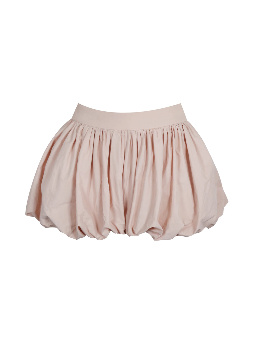 Savina Tulip Pink Taffeta Bubble Shorts