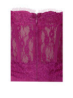 Everleigh Fuchsia Lace Satin Corset Maxi Dress Archive Sale