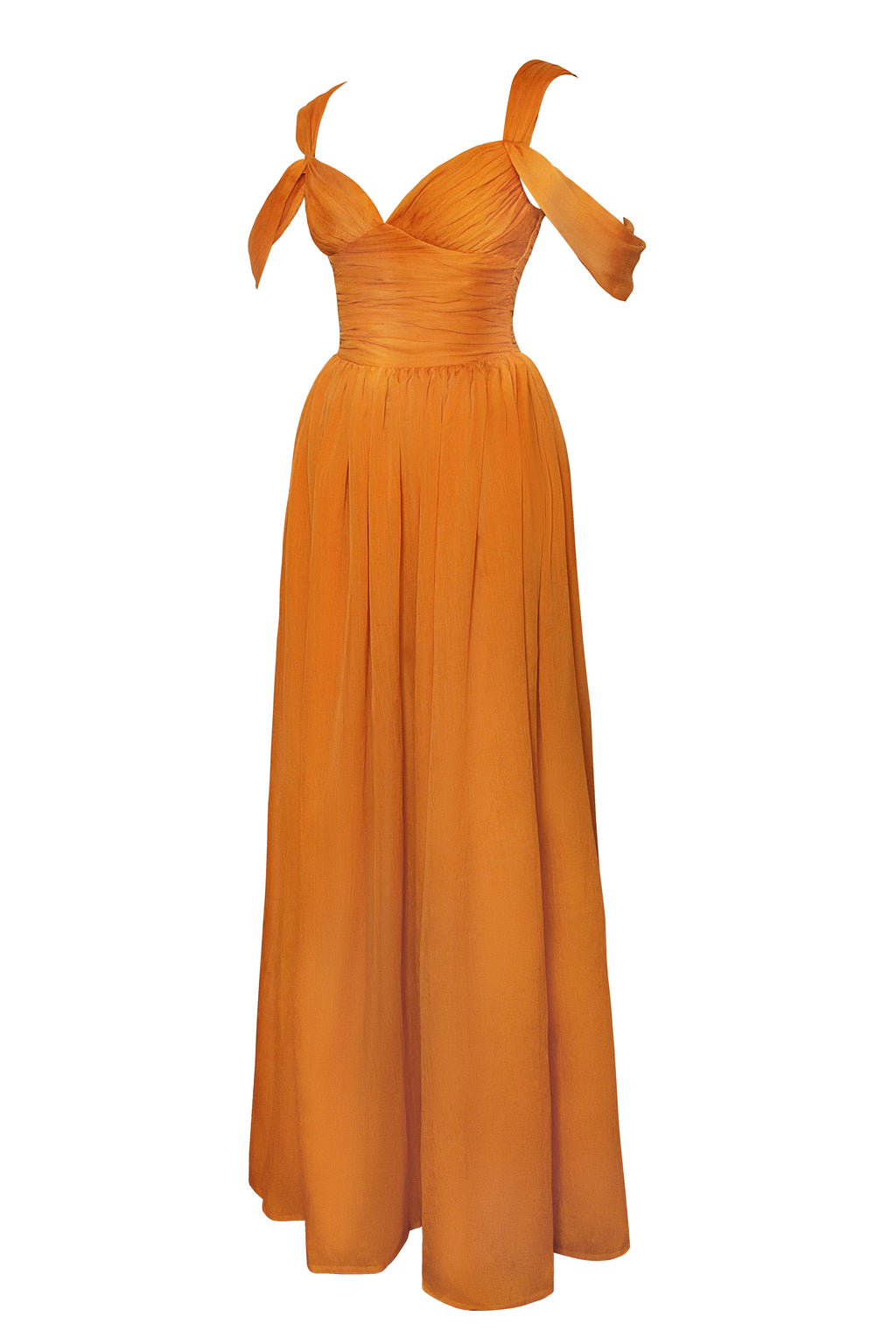 Jelani Layered Mesh High Slit Drape Maxi Dress
