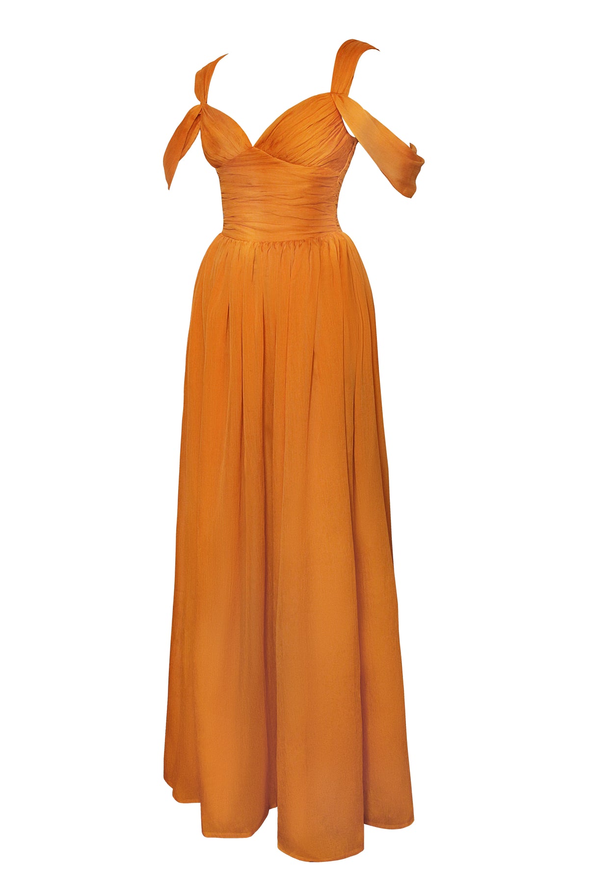 Jelani Layered Mesh High Slit Drape Maxi Dress