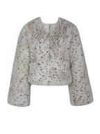 Margot Faux Cheetah Fur Jacket with Pockets