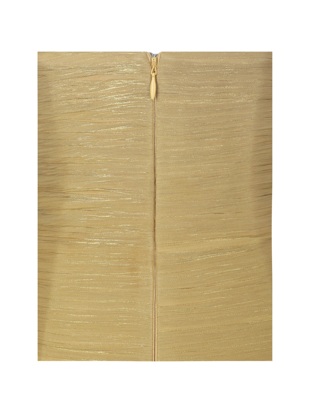 Xavia Gold Crystal Organza Plunging Halter Mini Dress