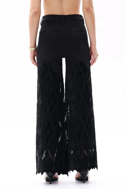Milton High Rise Lace Jean