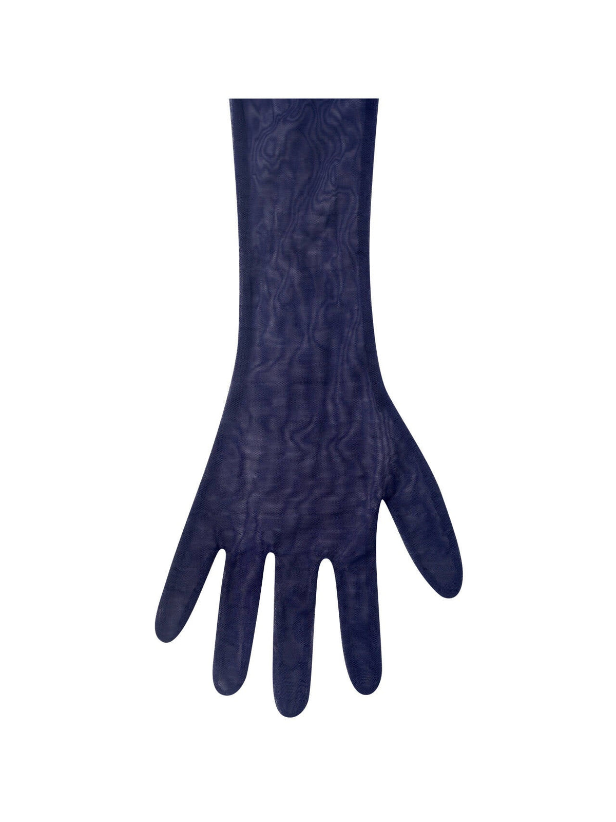 Ora Navy Mesh Opera Length Gloves
