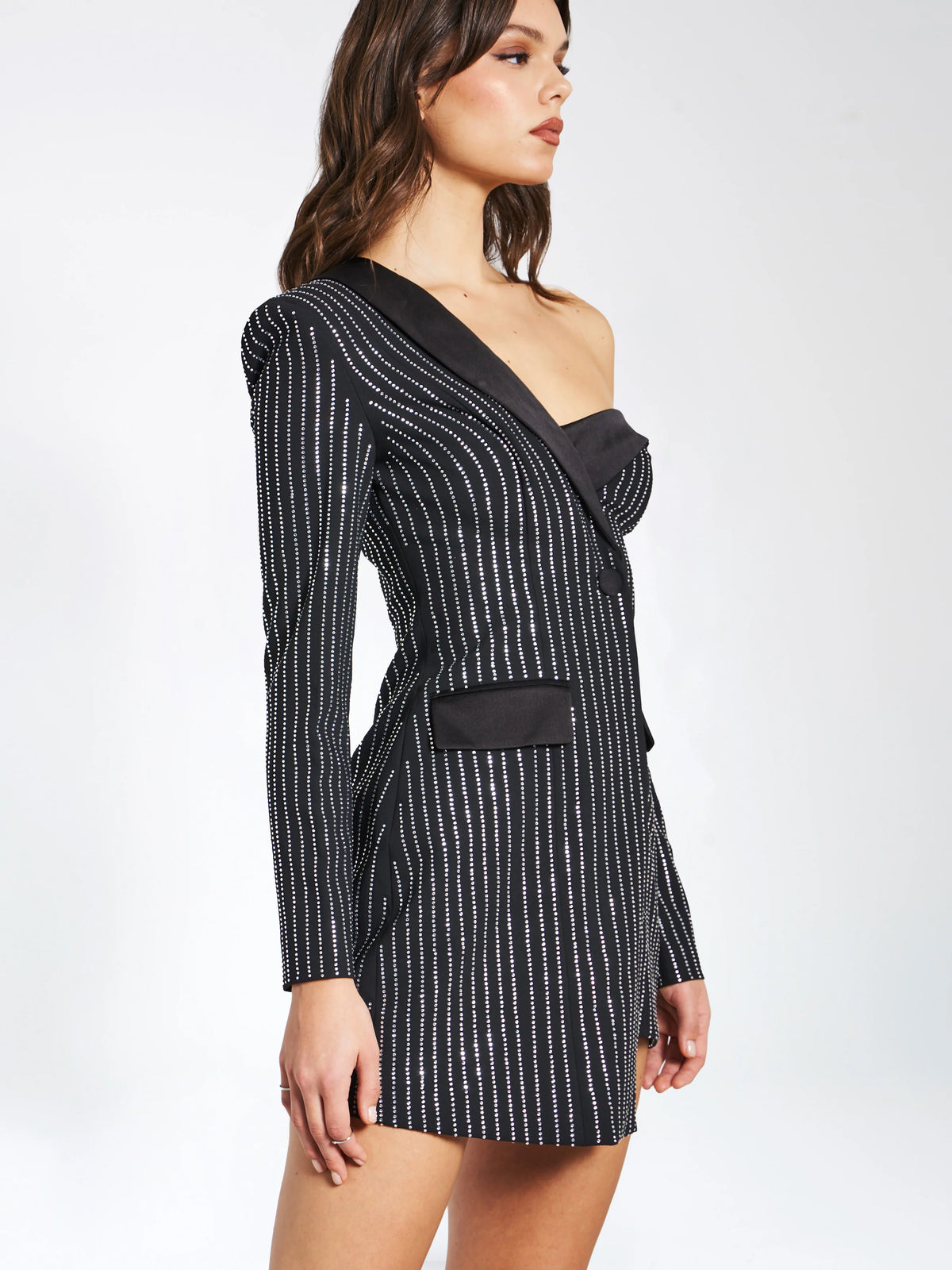 Winifred Rhinestone Crystal Blazer Dress Archive Sale