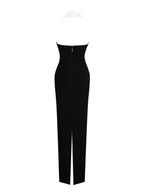 Raelyn Black and White Business Casual Maxi Dress