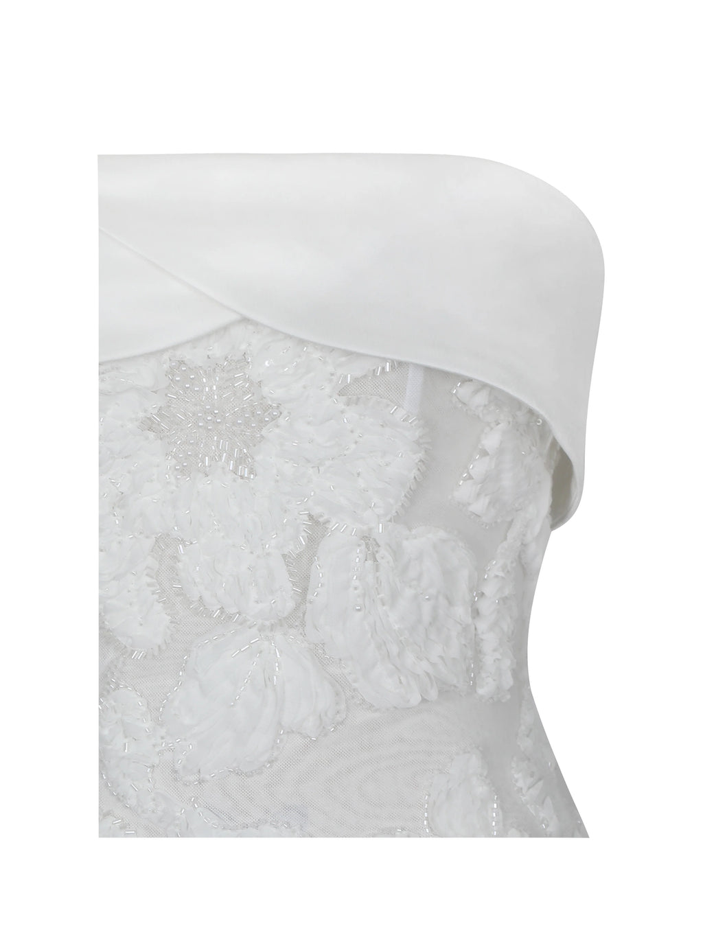 Raphaela White Floral Strapless Mermaid Wedding Dress