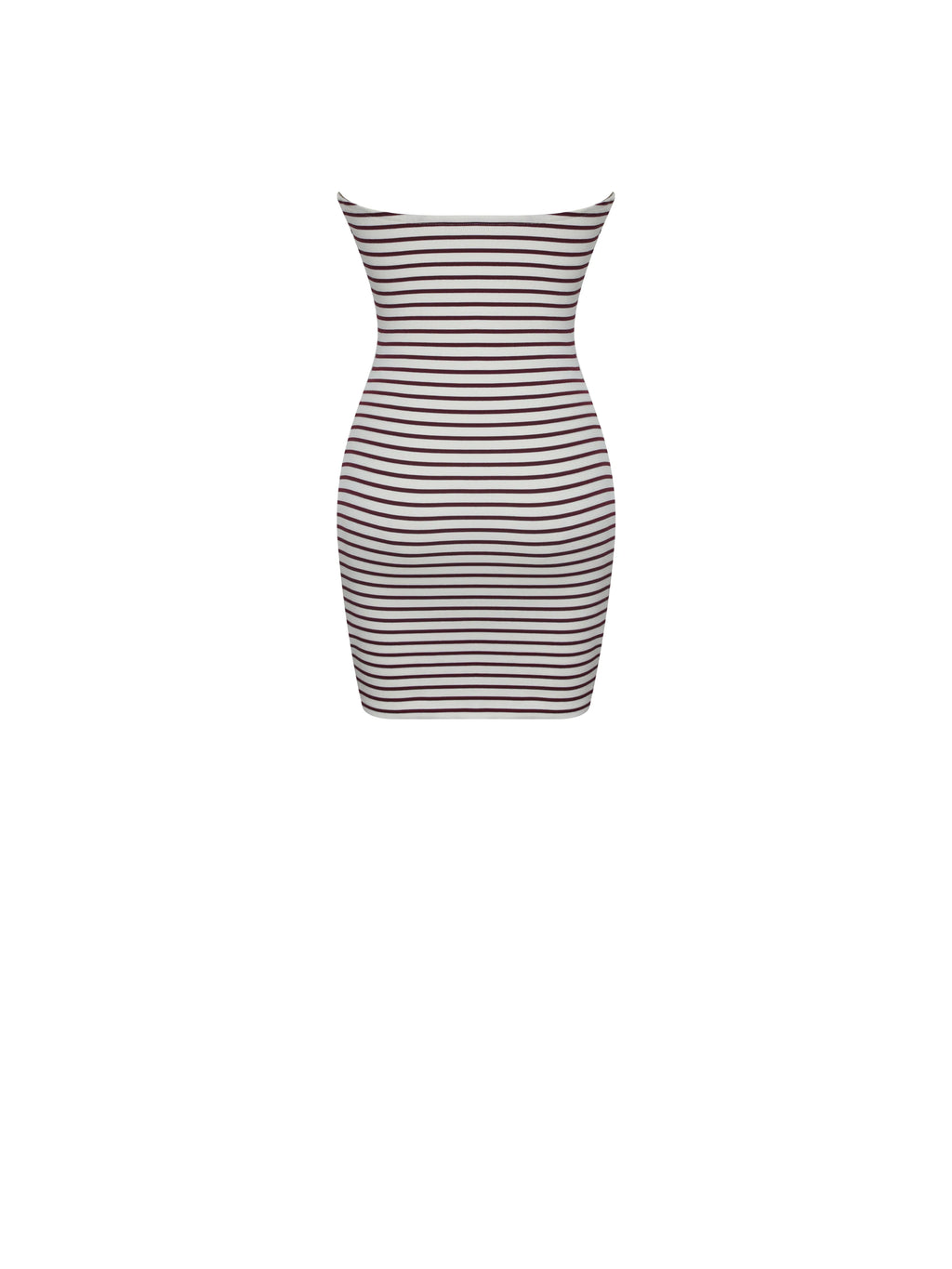 Tommie Ivory Burgundy Lyocell Jersey Tie Strap Mini Dress