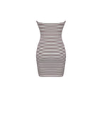 Tommie Ivory Burgundy Lyocell Jersey Tie Strap Mini Dress