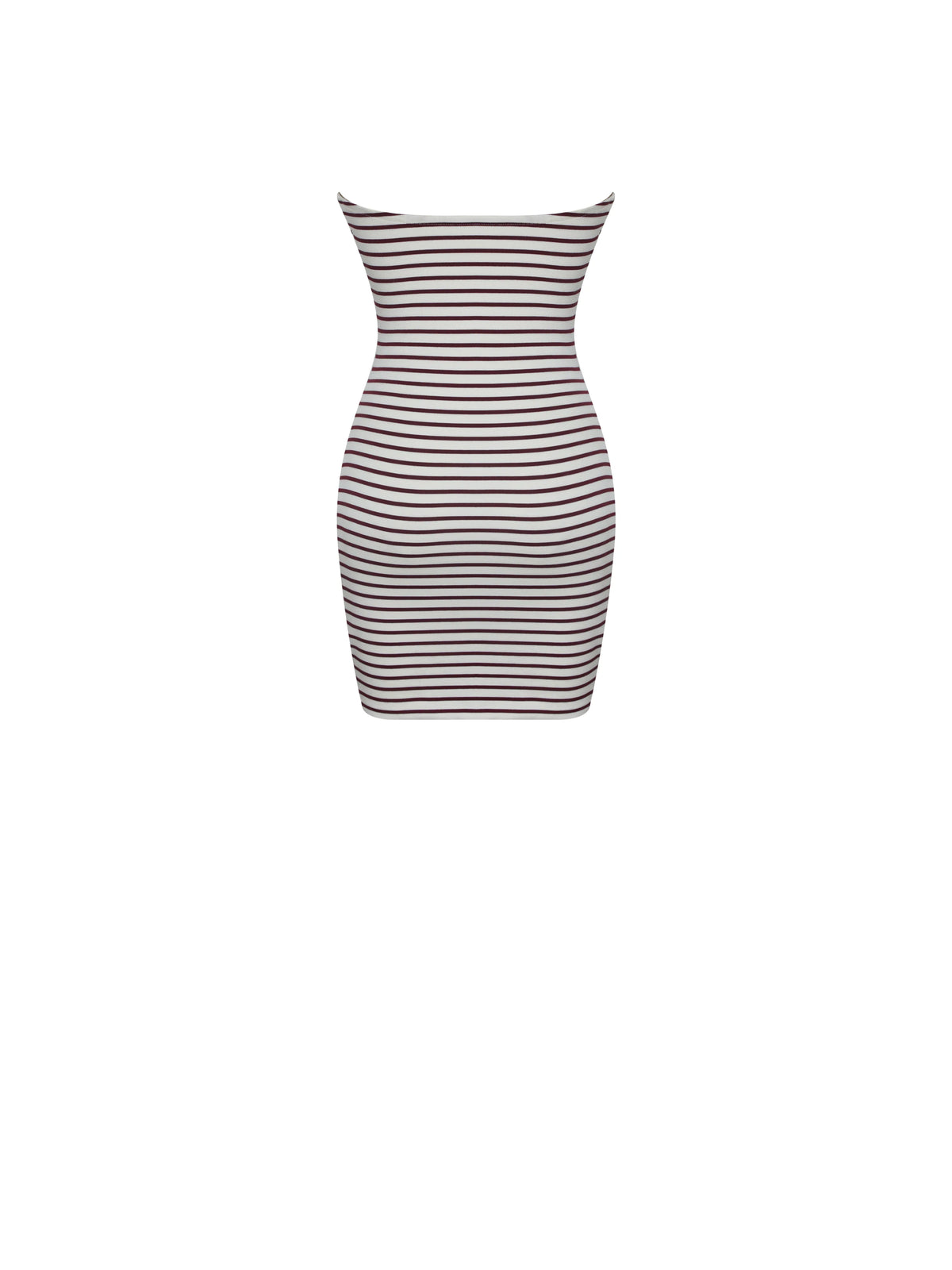 Tommie Ivory Burgundy Lyocell Jersey Tie Strap Mini Dress