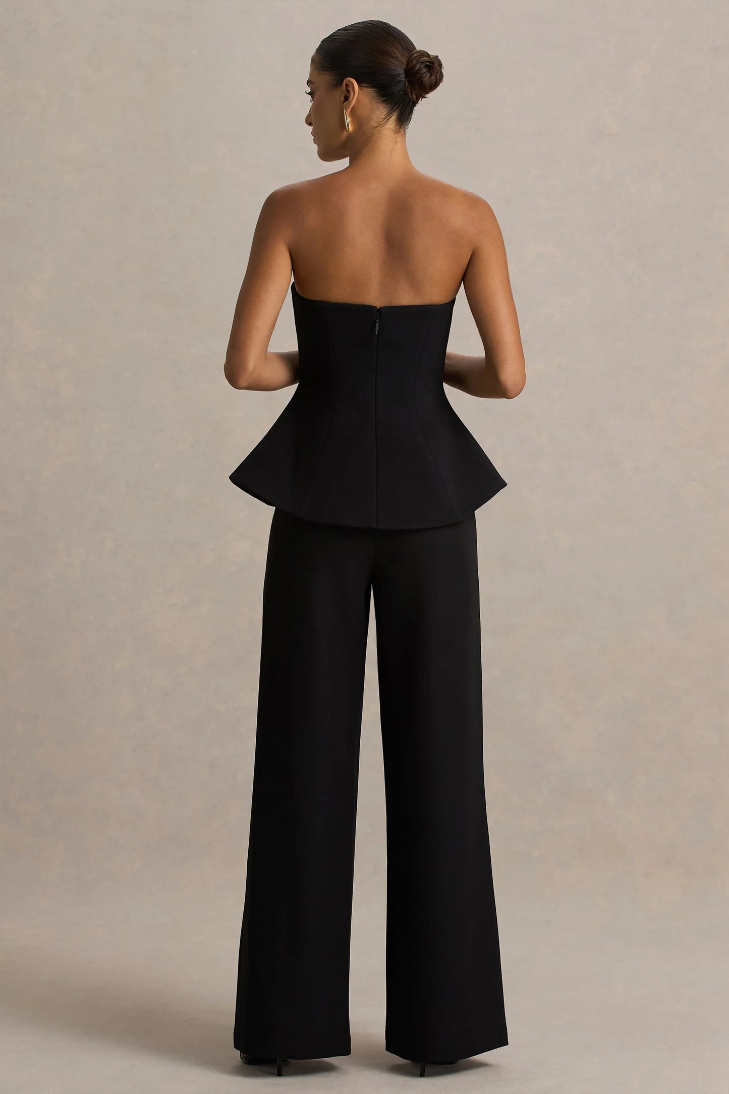 Silvia Black Straight Leg Trousers
