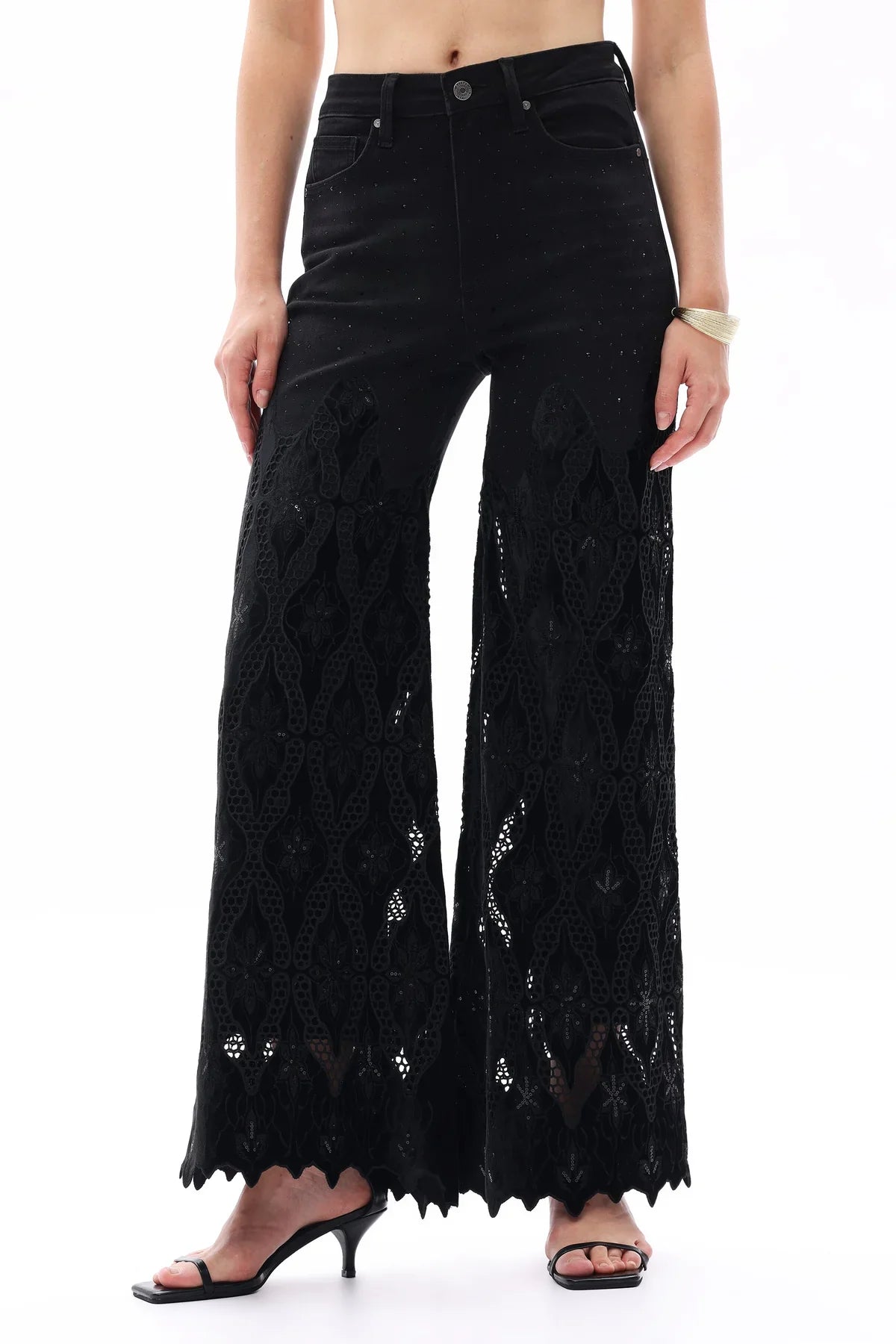 Milton High Rise Lace Jean